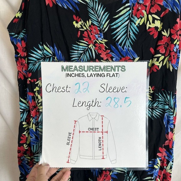 Torrid Top Womens 2X Red Tropical Black Floral Sleeveless‎ Peplum Tier Spaghetti - Picture 4 of 6